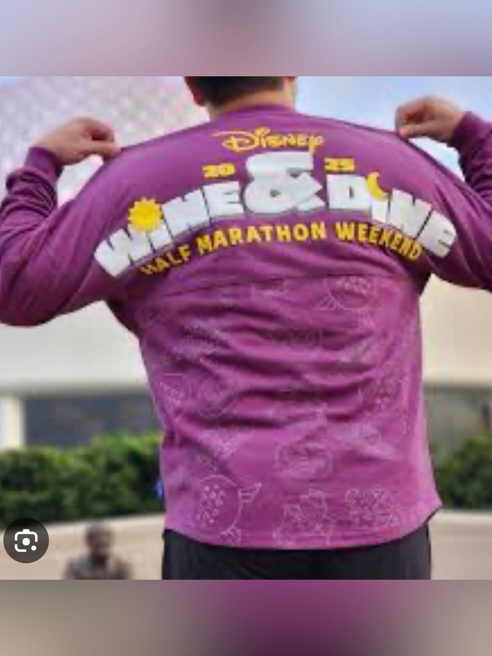 Disney Spirit Jersey - Purple Wine & Dine Half Marathon Weekend 2025 NWT - Picture 2 of 8